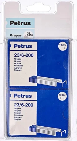 Grapas modelo 23/06 4 cajas Petrus<Esselte Online