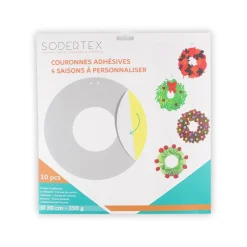 Guirnalda corona adhesiva 30cm set 10 unidades para decorar con colgador<Loolipo Clearance