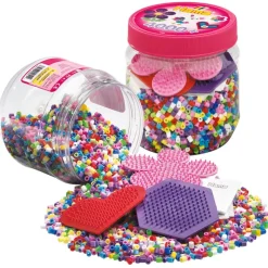 Midi: bote 4000 perlas y 3 plantillas colores surtidos<Hama Clearance