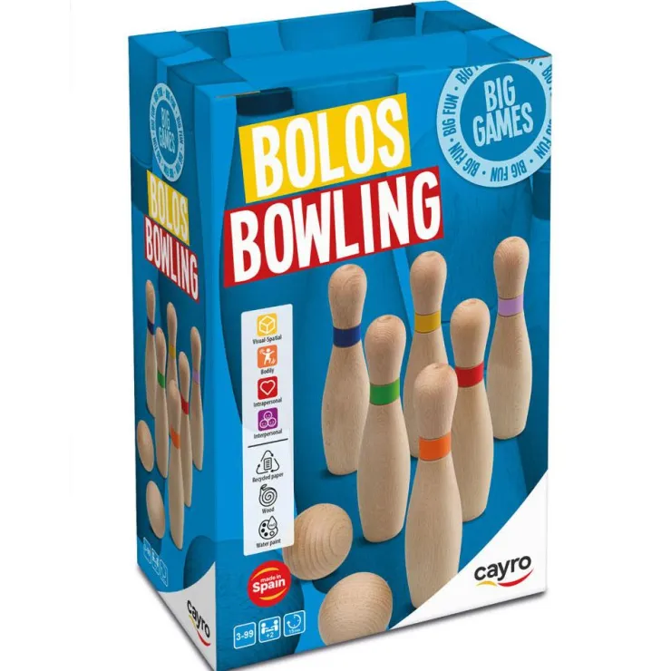 Juego de bolos madera.<Cayro New