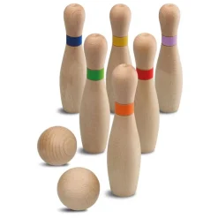 Juego de bolos madera.<Cayro New