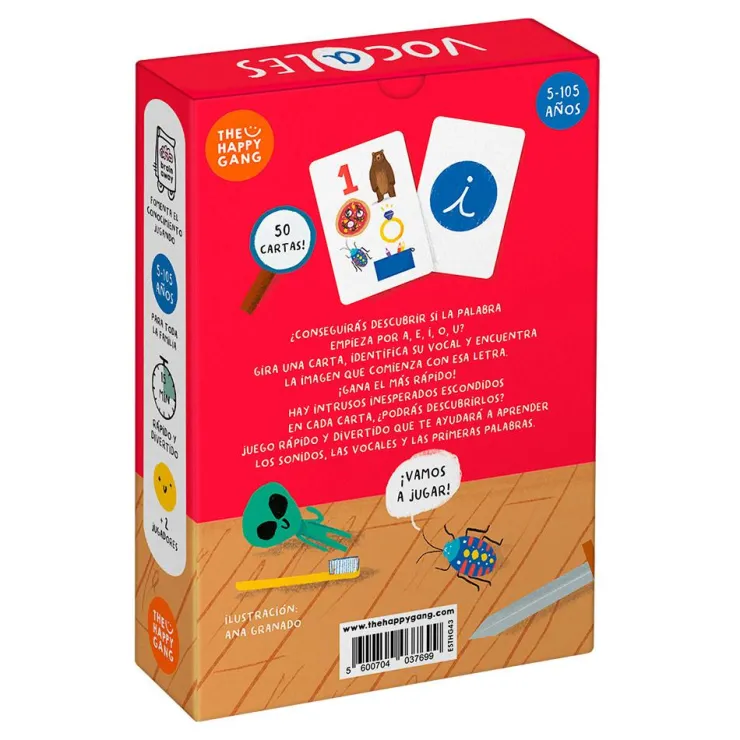 Juego de cartas Busca y encuentra vocales<The Happy Gang Sale