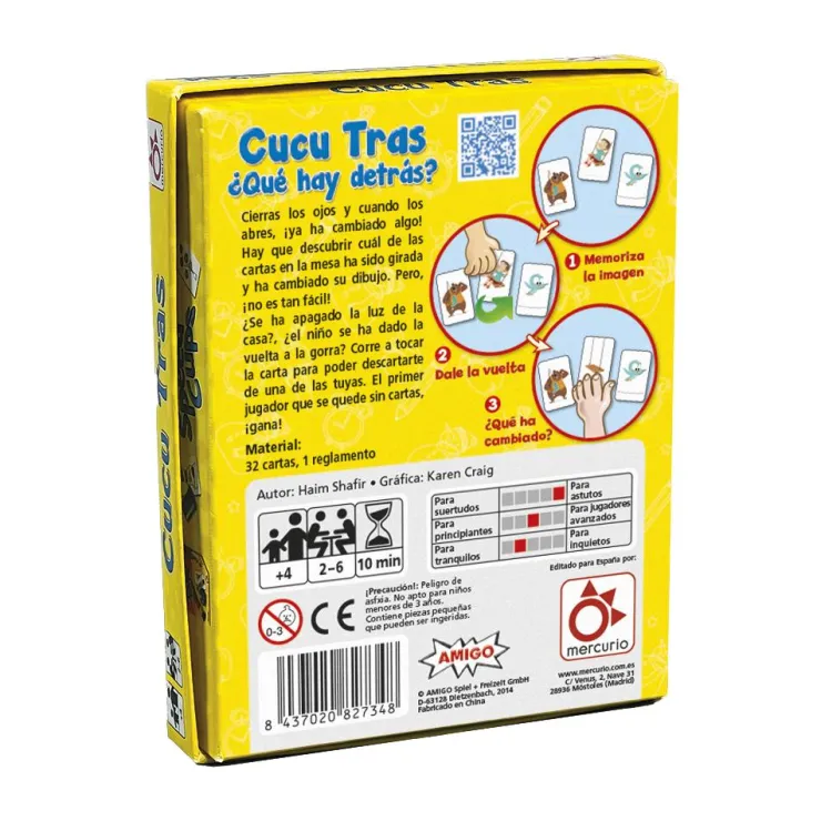 Juego de cartas Cucu Tras ¿Qué hay detrás?<Mercurio Discount