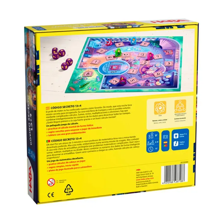 Juego de cálculo mental Código secreto 13 4<Haba Online