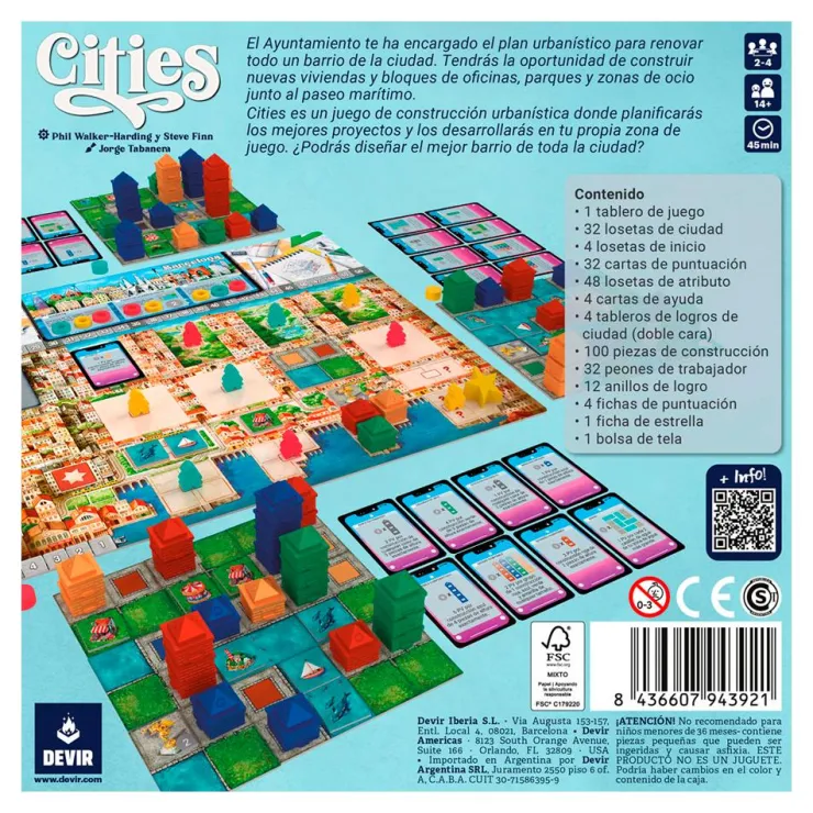 Juego de mesa Cities<Devir Hot