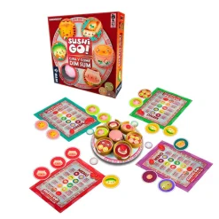 Juego de mesa Sushi Go gira y come dim sum.<Devir Hot