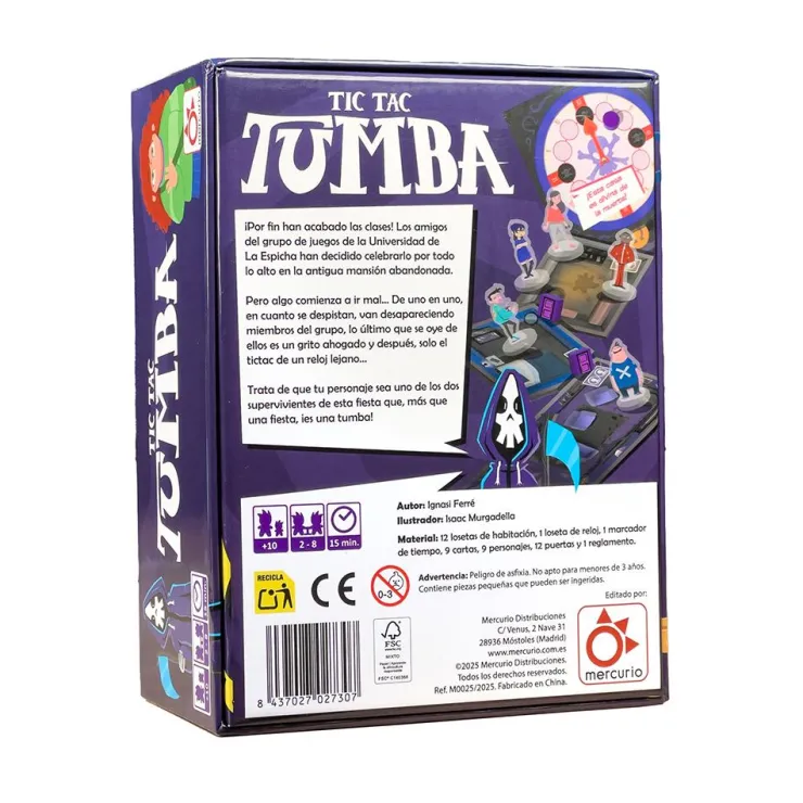 Juego de mesa Tic Tac Tumba<Mercurio Best