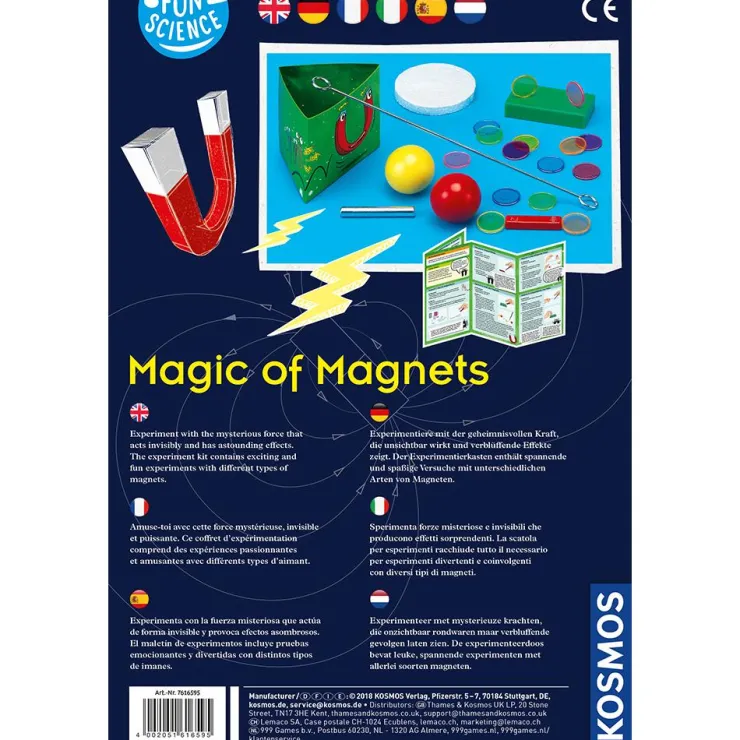 Kit de experimentos magnéticos Magic of magnets<Kosmos Discount