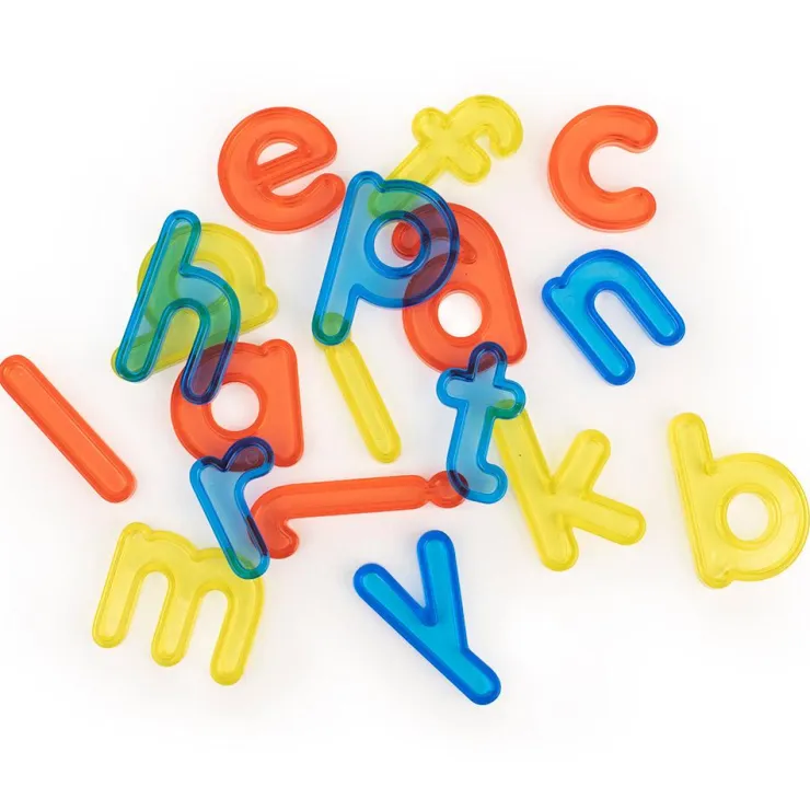 Letras minúsculas translúcidas 76pzas para mesa luz<Miniland Discount