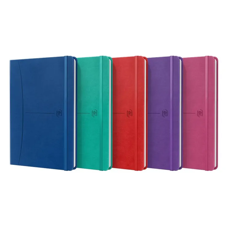Libreta cosida A5 liso 80 hojas colores vivos<Oxford Outlet