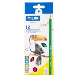 Lápiz color 12 colores<Milan