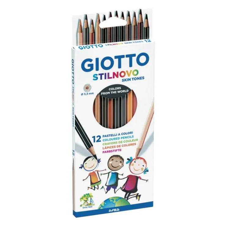 Lápiz color tono piel 12 unidades Giotto Stilnovo<Fila Discount