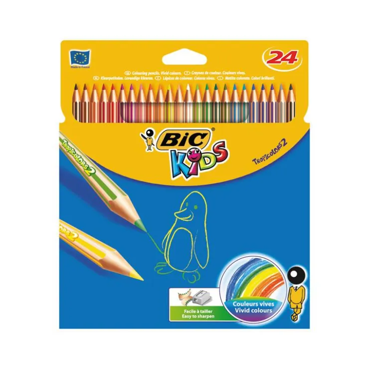 Lápiz color Tropicolor 24 colores<Bic Best