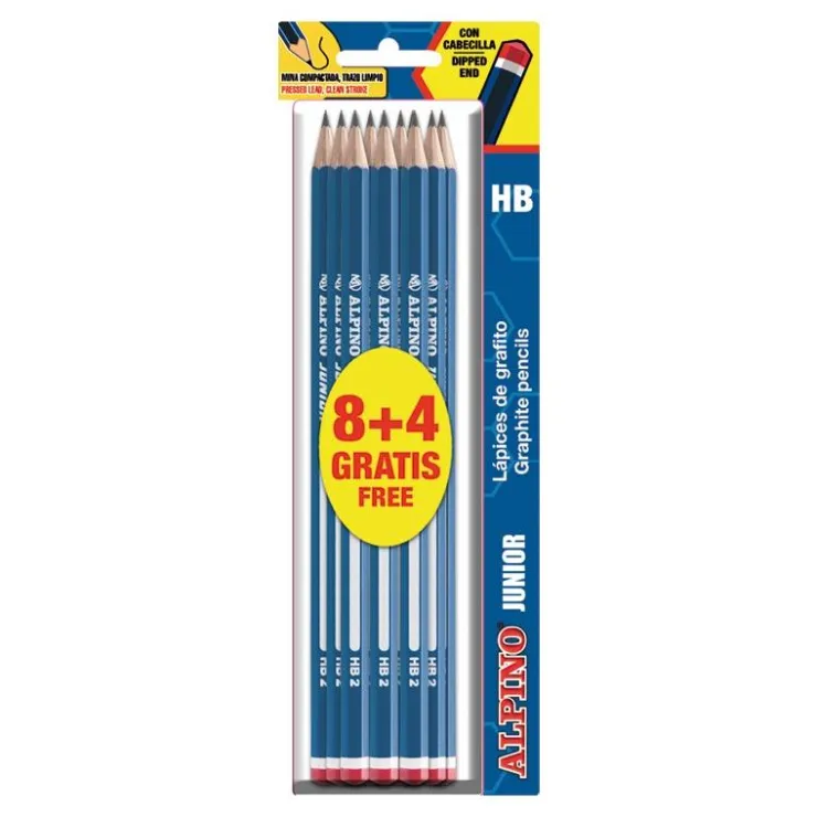 Lápiz Junior 8 más 4 gratis<Alpino Clearance
