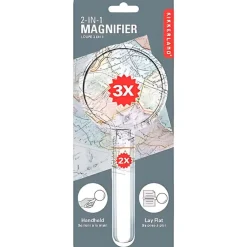 Lupa 2 aumentos: 3x y 2x en mango<Kikkerland Online
