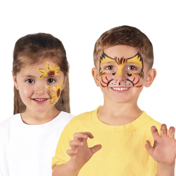 Maquillaje barra 3 colores: amarillo, marrón, negro<Jovi Online