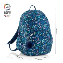 Mochila doble Roma jungle. 40x28x16cm.<Miquelrius Hot