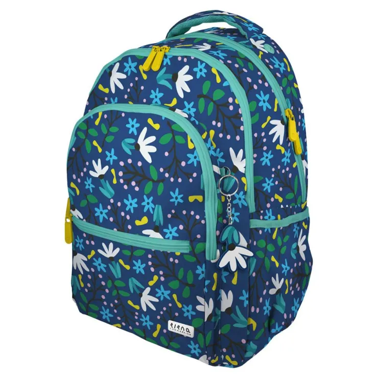 Mochila Roomy 33x46x22,5cm Blue garden Elena Corredoira<Grafoplas Outlet