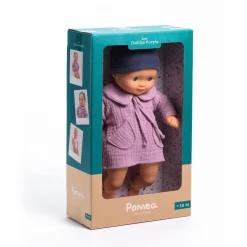 Muñeco abrigo malva 32cm<Djeco Best