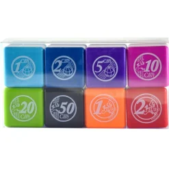 Pack de 8 sellos entintados monedas euro<Fraga Best