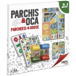 Parchís y oca: tablero con accesorios para 4 jugadores<Cayro Sale