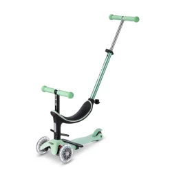 Patinete Mini 4en1 Deluxe LED menta Mini2Grow<Micro Best