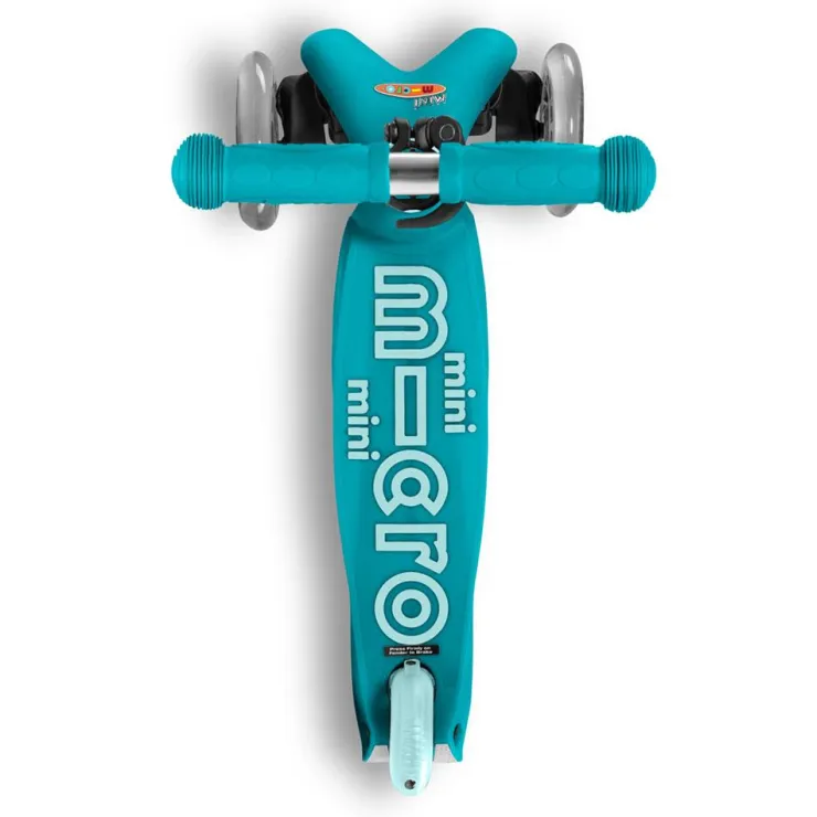 Patinete mini deluxe Led aqua<Micro New