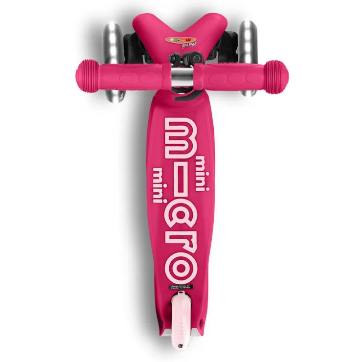 Patinete Mini Deluxe LED rosa<Micro