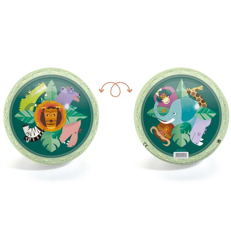 Pelota 22cm selva<Djeco Clearance