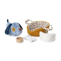 Peluche perro Jules con cesta y accesorios tela<Lilliputiens Hot