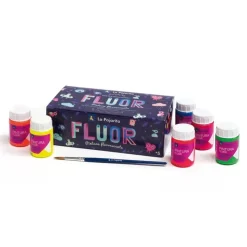 Pintura fluorescente 6 colores 35ml.<La Pajarita Sale