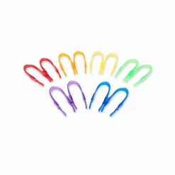 Pinzas translúcidas de colores 12 unidades<Tickit