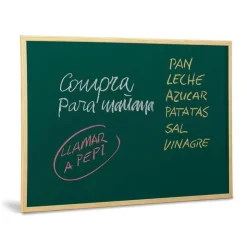 Pizarra verde 60x40cm. con marco de madera<Faibo Hot