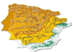 Plantilla de mapa de España tamaño grande 3 unidades<Faibo Sale