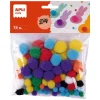Pompones colores tamaño surtido 78 unidades<Apli Discount