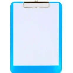 Portafolio azul con pinza<Grafoplas