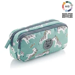Portatodo doble rectangular Zebra reciclado<Miquelrius New