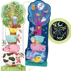 Puzzle XXL reversible día y noche brilla oscuridad 27 piezas<Goula