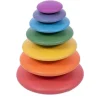 Rainbow buttons madera colores apilables<Tickit Clearance