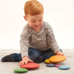 Rainbow buttons madera colores apilables<Tickit Clearance