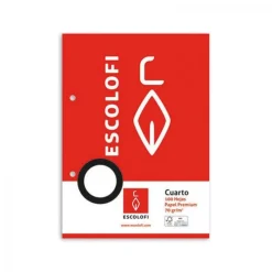 Recambio cuarto apaisado 2 taladros 100 hojas con margen<Escolofi Clearance