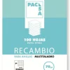 Recambio folio cuadro 4mm. 100 hojas multitaladro<Pacsa Discount