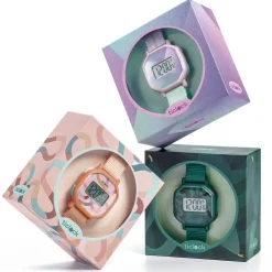 Reloj de pulsera digital prisma púrpura<Djeco Best
