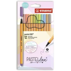 Rotulador 12 colores pastel Point 88 Pastel Love<Stabilo Outlet