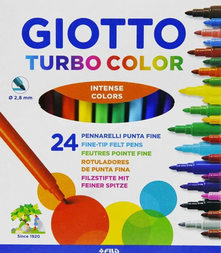 Rotulador 24 colores Turbo Color Giotto<Fila Best