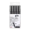 Rotulador calibrado Pin-200(S) negro 6 puntas<Uniball Sale