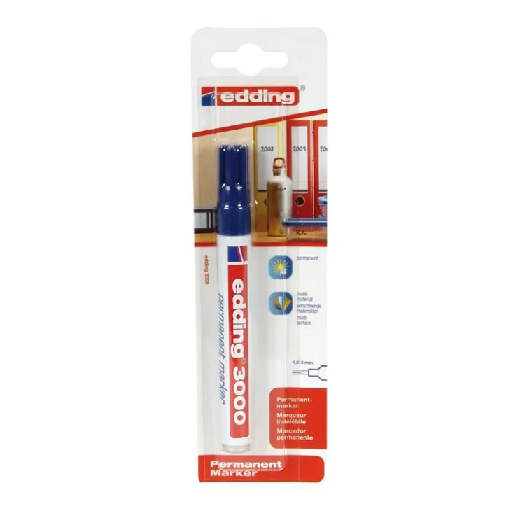Rotulador 3000 color azul<Edding Discount