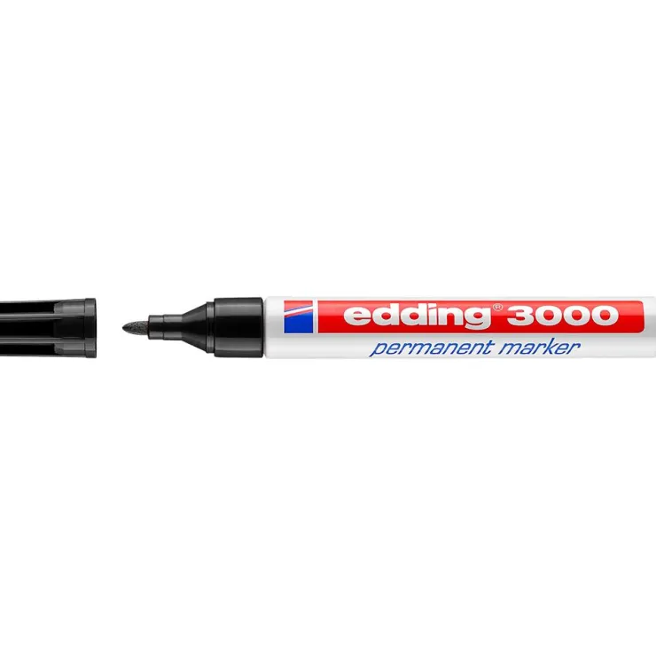Rotulador 3000 color negro<Edding Best