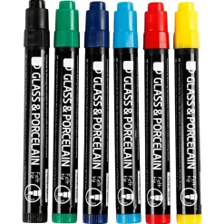 Rotulador para porcelana y vidrio 6 colores<Creativ Company Best