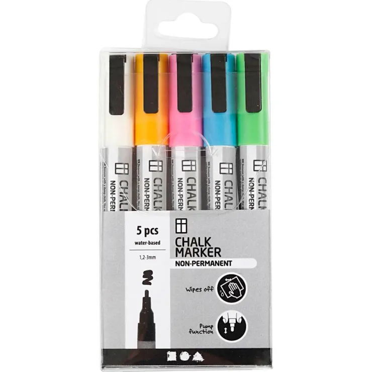 Rotulador tiza 5 colores<Creativ Company Sale